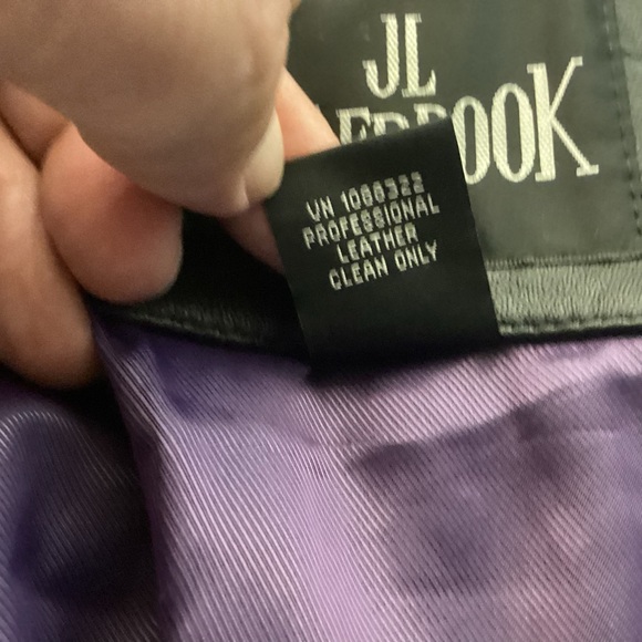 JL Colebrook Women’s Black Leather Jacket size Large - Picture 9 of 13